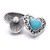 5pcs/lot 18MM Heart-shaped Snap Button Charms LSSN1021