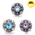 18MM Wholesale Round Vintage Snap Button Charms LSSN1023