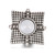 5pcs/lot Metal Ring with Diamond Snap Bracelet Button Jewerly  LSSN275