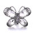 5pcs/lot 18MM Pretty Butterfly Snap Jewelry Charms LSSN1048