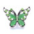5pcs/lot 18MM Pretty Butterfly Snap Jewelry Charms LSSN1044