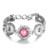 5pcs/lot Flower Mosaic Gemstone Snap Bracelet Button Jewerly  LSSN279