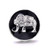 5pcs/lot 18MM Black Elephant Snap Jewelry Charms LSSN1106