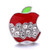 5pcs/lot 18MM Red Apple Snap Jewelry Charms LSSN1116 