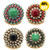 18MM Round Diamond Snap Button Bracelet Charms LSSN1129