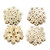 5pcs/lot 18MM Pretty Pentagonal Flowers Snap Button Charms LSSN1130