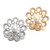 5pcs/lot 18MM Hollow Crystal Flowers Snap Button Charms LSSN1135