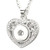 Sweet Heart Snap Jewelry Pendants With Rhinestones LSNP165