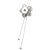 Beautiful Flower Silver Button Necklace Fit 18mm Snap Charms With Chain LSNP180