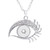 Crystal Eyes Snap button necklace pendant LSNP101