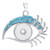 Crystal Eyes Snap button necklace pendant LSNP101