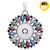 Colorful Snap Button Pendant For Women LSNP115 