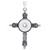 Crown Cross Button Pendants Jewelry With Rhinestones LSNP42