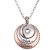 Silver Round Snap Button Necklace Pendant LSNP109