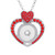  Heart Snap Button Necklace Pendant LSNP104