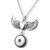Beautiful Wing Snap Charm Pendant For Girl LSNP127