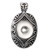 Oval Snap Button Pendant LSNP05