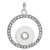 Crystal Round Button Pendants Jewelry With Rhinestones LSNP46