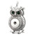 Exquisite Owl Snap Button Pendant LSNP93