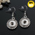 Round Snap Button Earring Fit 12mm Snap Charms For Women LSEN12MM19