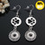 Dog footprint Snap Button Earring For Women LSEN12MM63