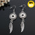 Wing Snap Button Earring Fit 12mm Snap Charms LSEN12MM82