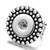 Bead Deformable Silver Color Beads Snap Button Ring LSNR05