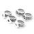  Silver Color Elastic Snap Button Ring LSNR02