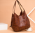 PU Leather Shoulder Bag Large Capacity All-match Lady Handbag YING008