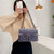 Retro Handbag Velvet Small Square Bag Messenger Chain Bag YING021