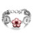 5pcs/lot Beautiful Flower Snap Button Jewelry LSSN590