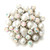 5pcs/lot Pearl Flower Wholesale Snap Buttons For Women LSSN595