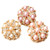 5pcs/lot Beautiful Pearl Flower Snap Button Jewelry Supplies LSSN604