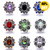 Beautiful Flower Wholesale Snap Buttons With Rhinestones LSSN511