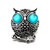 5pcs/lot Owl Snap Charms Wholesale Mix Color Snap Button Charms LSSN362