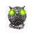 5pcs/lot Owl Snap Charms Wholesale Mix Color Snap Button Charms LSSN362