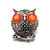 5pcs/lot Owl Snap Charms Wholesale Mix Color Snap Button Charms LSSN362