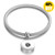 Screw Thread Snap Button Charm Bangle LSNB23