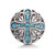 5pcs/lot Round Flower Cross Snap Charms Jewelry For Women LSSN379