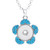 Flowers Snap Button Necklace Pendant  LSNP103