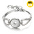 Sweet Heart Snap Bracelets Custom With Rhinestones LSNB69