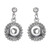 Fashion 12mm Snap Button Earring With Rhinestones For Women LSEN12MM01