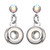 1 Pair! Fashion Snap Button Earring For Woemn Fit 12mm Snap Charms LSEN12MM02