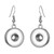 Silver Snap Charm Earring For Women Fit 12mm Snap Button Charms LSEN12MM06