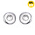 Silver Snap Charm Stud Earring For Women Fit 12mm Snap Button Charms LSEN12MM07