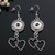 1 Pair! Beautiful Heart Sanp Button Earring For Women  LSEN12MM10