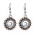 1 Pair! Crystal Rhinestones Snap Button Earring For Women LSEN12MM64