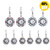 Beautiful Flower Snap Button Earring For Woemn LSEN12MM68