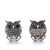 5pcs/lot Cute Owl Snap Button Charms LSSN620