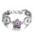 5pcs/lot Crystal Flower 18mm Snap Charms For Women LSSN630